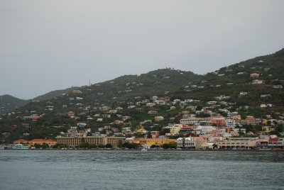 Downtown Charlotte Amalie from Ferry