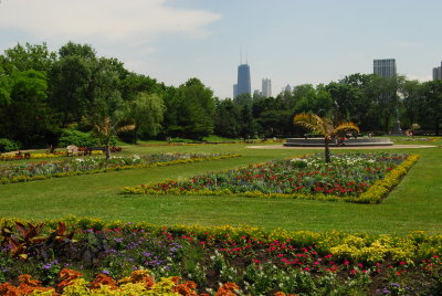 View of Hancock from Lincoln Park Conservatory