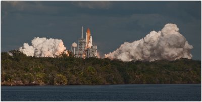 Lift-off of Space Shuttle Atlantis on Mission STS-129