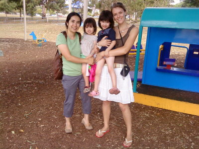 With French teacher Elodie at Guyette Park
