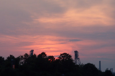 Sunset, Pierce Island and Memorial Bridge