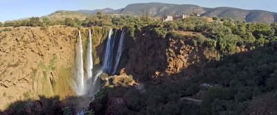 Panoramique des cascades d'Ouzoud