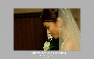 Ben and Catherine's wedding