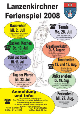 Ferienspiel, Lanzenkirchen 2008