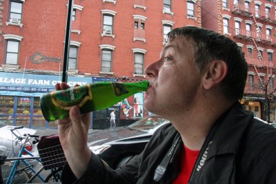 Enjoying a Cold One