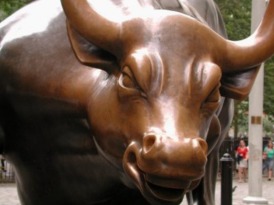 Wall Street Financial District, the charging bull (Lower Manhattan)