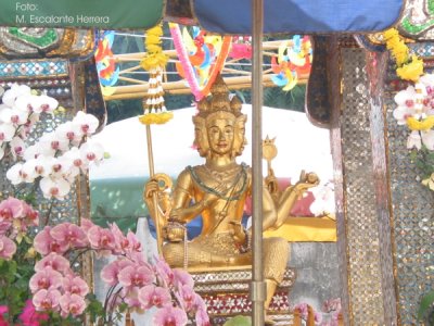 Altar Tipico en un Pequeo Templo Cercano a Sha Tin