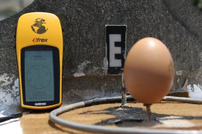 Equilibrio de un Huevo Sobre un Clavo, Solo en el Ecuador Real