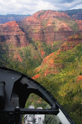 View from the helicopter