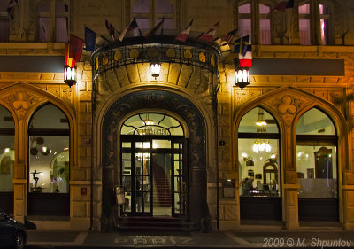 Prague, Hotel Pariz at Night