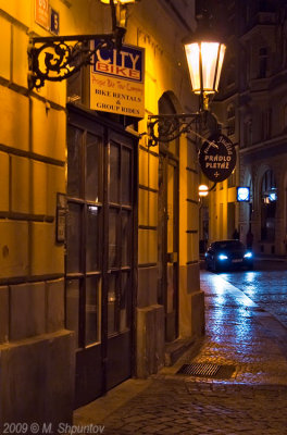 Night Blue Light, Prague