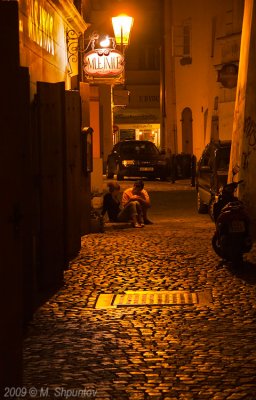 In the Alleys of Night Prague