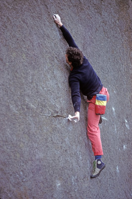 Martin Veale soloing Downhill Racer 1980s