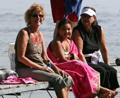 Catching some rays on the dock