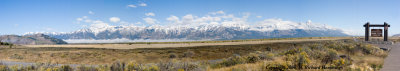 Panoramic View of Grand Tetons