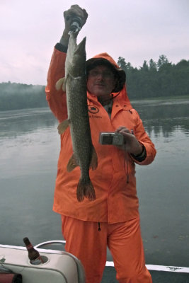 Jesse with a northern pike