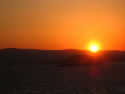 Sunrise in Corfu.