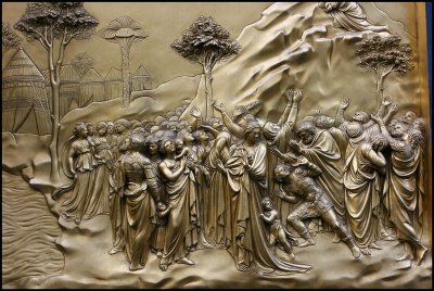 Bas Relief in Baptistery Doors
