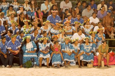 0833 One of female chanting companies waiting