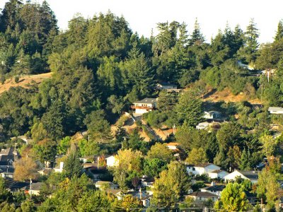 Another view across the Valley into Town - 20x zoom
