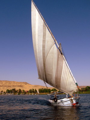 A felucca on the Nile at Aswan
