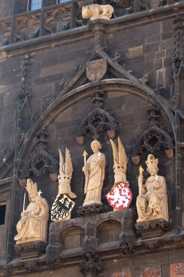 Statues on Charles Bridge Towers