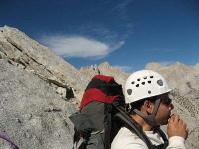 Alejandro with clouds over Whitney in the background