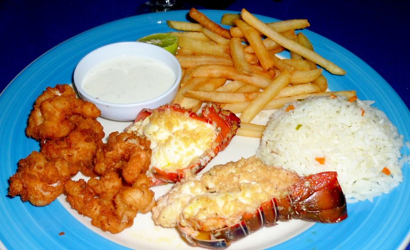 Breaded Shrimp & Garlic Lobster
