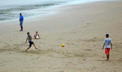 Football On The Beach