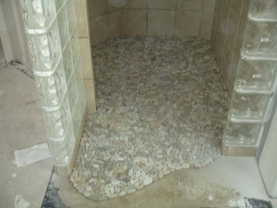 Master shower