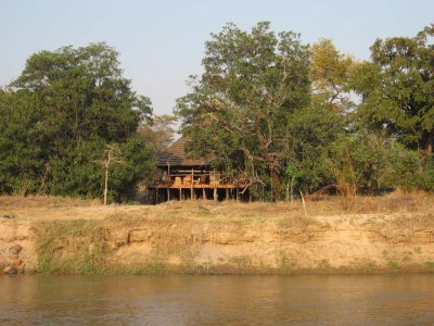 View of the main sitting room from the Kapamba River