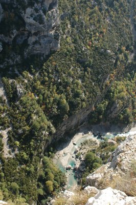 This is a view from the route des crtes that is on the North road. The best road is la corniche sublime (South road).