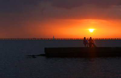 Sunset on Lake Pontchartrain