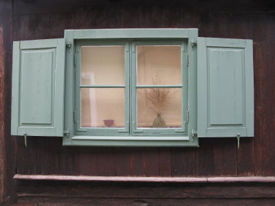 A window with shutters