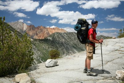 Hiking up to Blue Lake