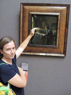 Don't touch the paintings!