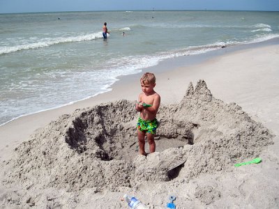 Simon's seawall and tower