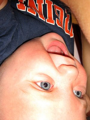 Hanging upside down