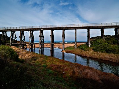 Kilcunda rail bridge by Dennis