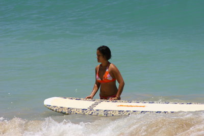 Surfer Girl in Waikiki