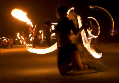 Fire performers