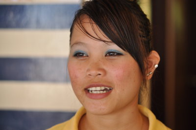 Anna a Penan from Lg Iman is a receptionist in Royal Mulu Resort.