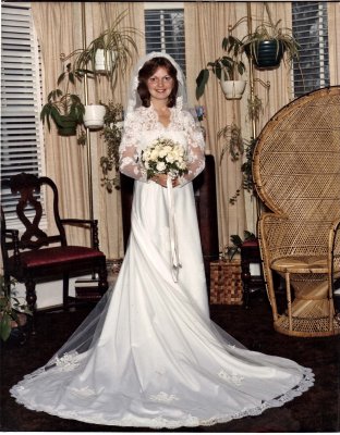 My younger cousin Crissy on her wedding day.
