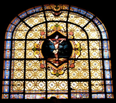 Stained glass window  St Sulpice