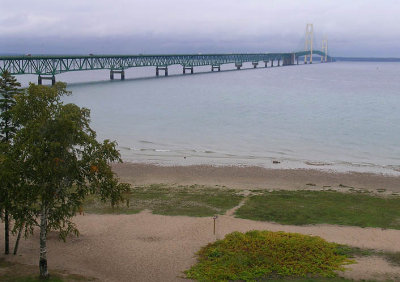 Mackinac Bridge from Mackinaw City