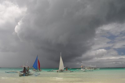 Boracay Beach Storm, Philippines