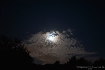 My Back Yard.. Moon, Stars & Clouds