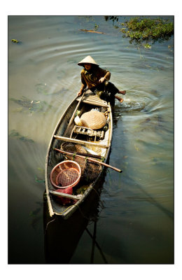 Boating in Hue countryside