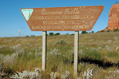 Casamero Pueblo Sign