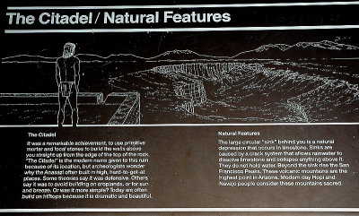 Citadel Pueblo Trail Sign
